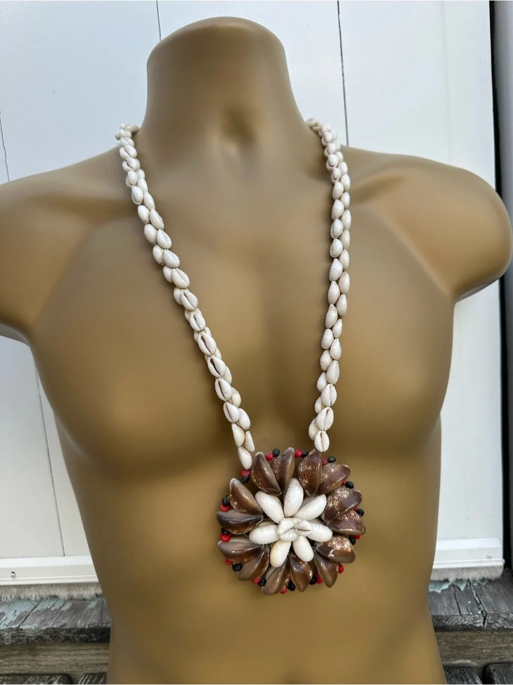 Hidden Fire Shell Pendant Necklace